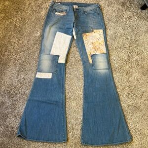 True religion patchwork jeans 30